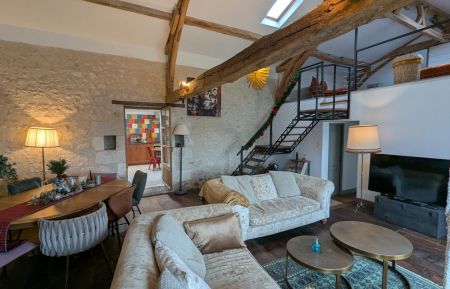 G&icirc;te n&deg;16G3123 Saint-Romain - Charente - G&icirc;te 9 personnes avec piscine chauff&eacute;e et option spa
