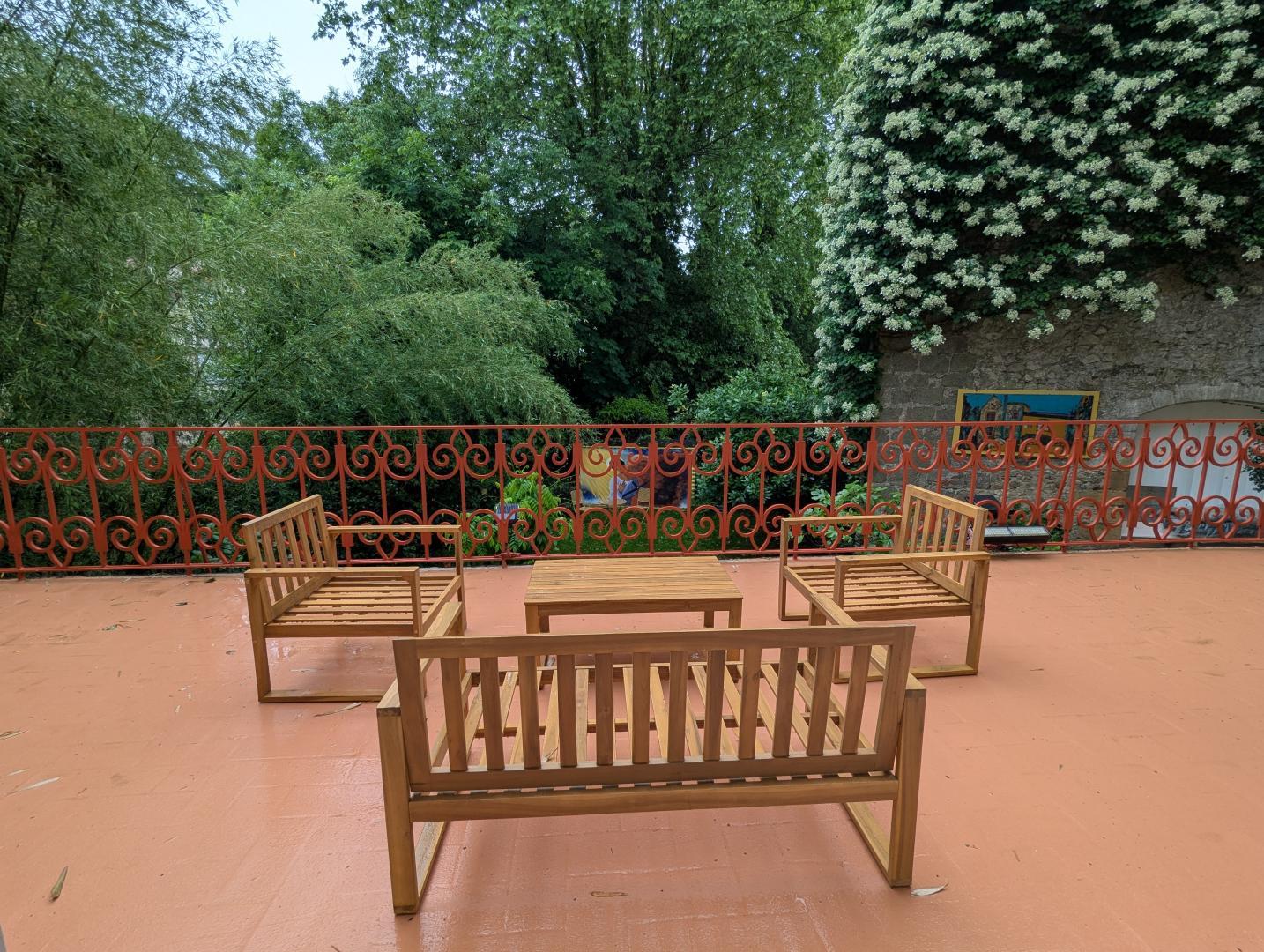 Terrasse privative de 80 m² de la chambre médiévale photo 41